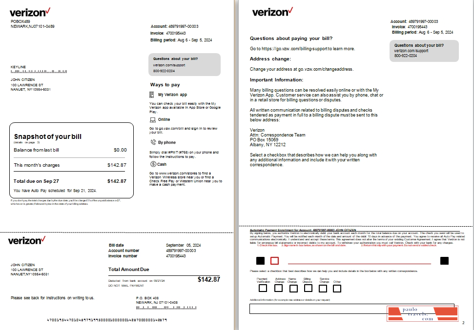 USA New Jersey Verizon utility 1 2 scr